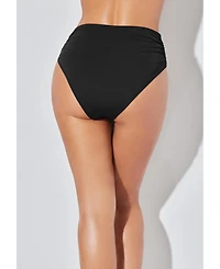Swimsuits for All Women's Side Shirred High Waist Swim Brief