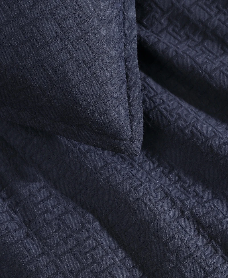 Tommy Hilfiger Monogram Matelasse 3-Pc. Duvet Cover Set