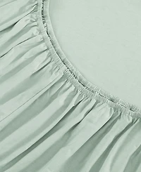 Tommy Hilfiger Solid 144-Thread Count Cotton Chambray Washed -Pc. Sheet Set