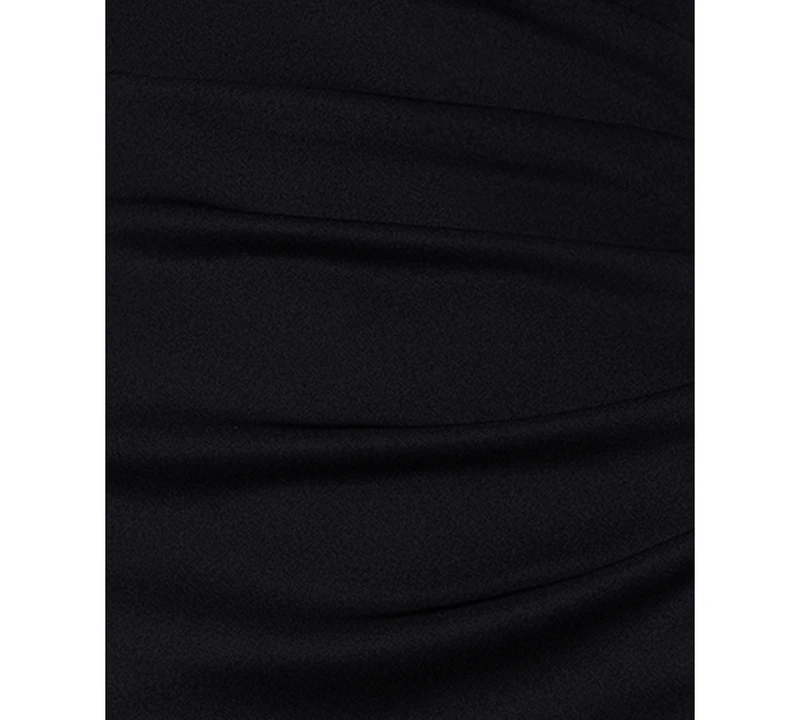 Xscape Women's Boat-Neck Rhinestone-Trim-Sleeve Dress