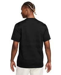 Nike Men's Primary Dri-fit Fitness Short Sleeve Striped Logo T-Shirt