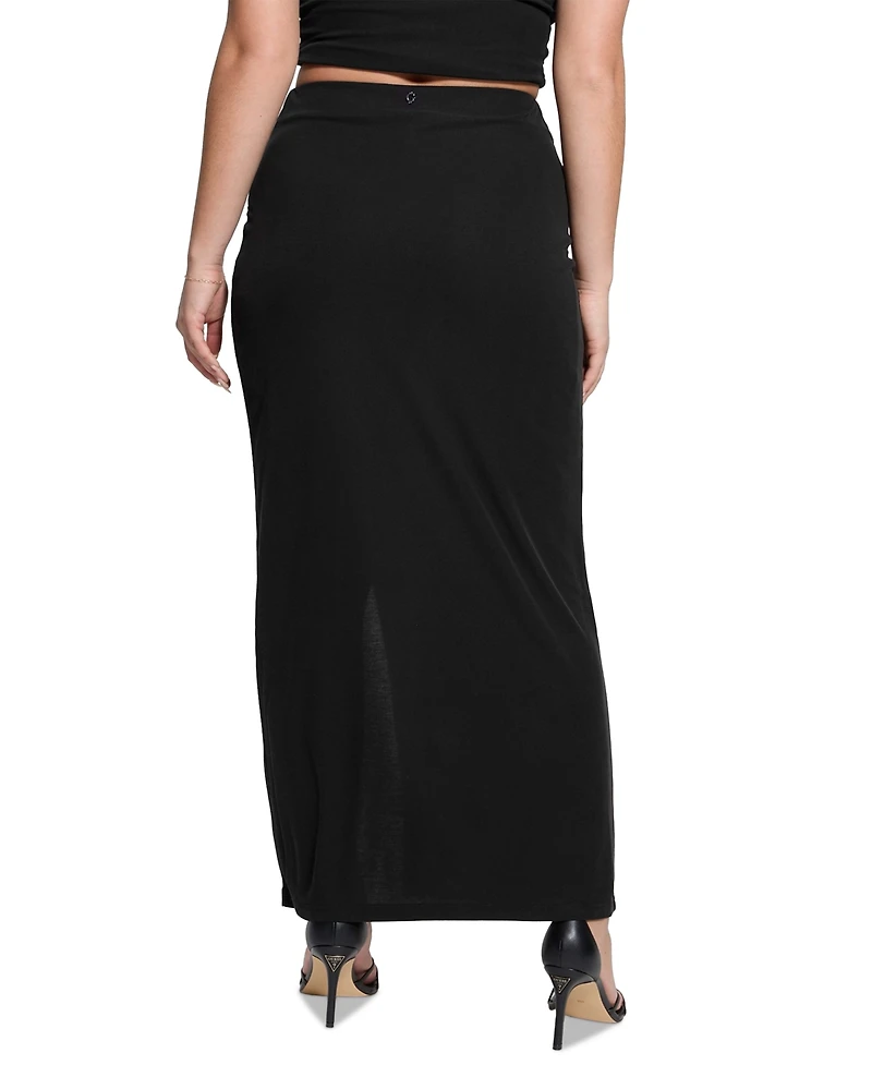 Guess Women's Aimee Embellished Side-Drape Maxi Skirt
