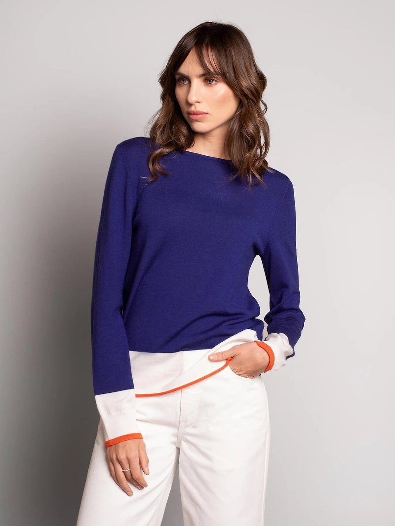 Celtic & Co. Women's Merino Fine Knit Boat Neck Sweater