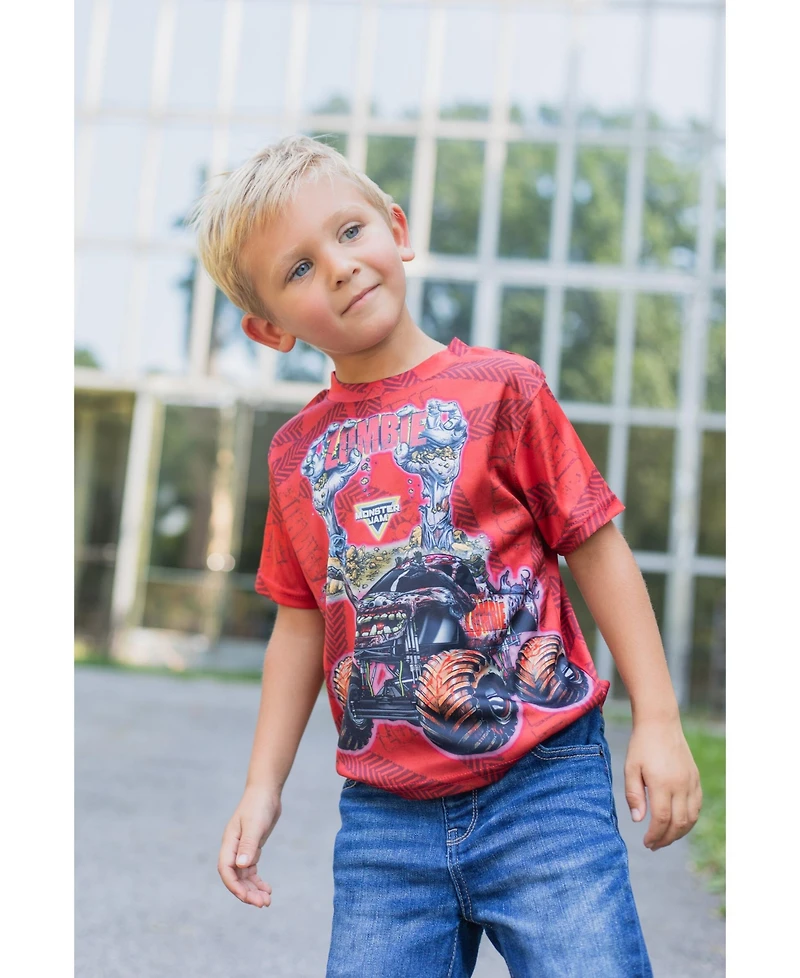 Monster Jam Toddler Boys 3 Pack T-Shirts