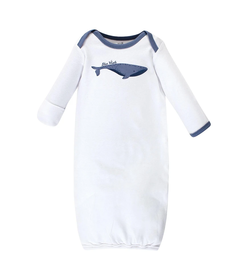 Touched by Nature Baby Boys Soft Natural Cotton Sleep Gowns