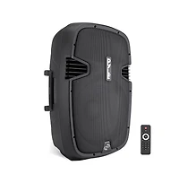 SereneLife 15" Bluetooth Pa Speaker System with Recording & Fm Radio, 1200W