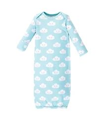 Luvable Friends Baby Girls Soft Interlock Gown Quartet