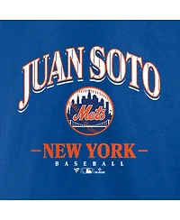 Fanatics Men's Juan Soto Royal New York Mets Arched Wordmark T-Shirt
