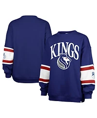 '47 Brand Women's Royal Sacramento Kings 2024/25 City Edition Steadfast Paneled Pullover Sweatshirt