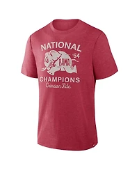 Fanatics Men's Crimson Alabama Tide Dynamic Showdown Tri-Blend T-Shirt