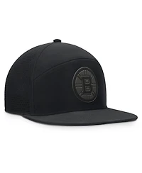 Fanatics Men's Black Boston Bruins Front Office Adjustable Hat