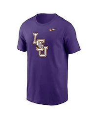 Nike Men's Purple Lsu Tigers Baseball Logo T-Shirt