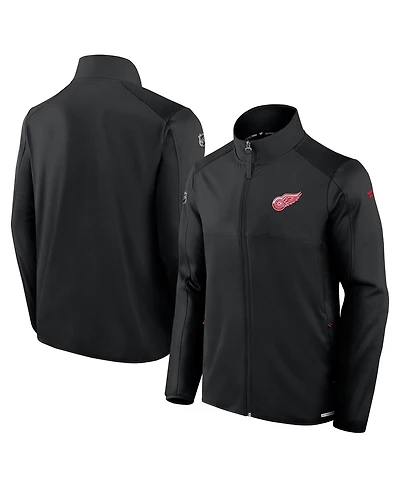 Fanatics Men's Black Detroit Red Wings Authentic Pro Rink Fleece Full-Zip Jacket