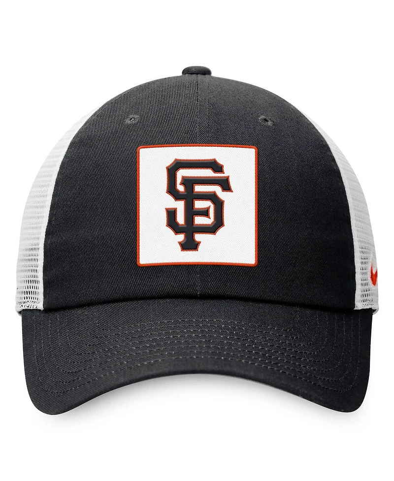 Nike Men's Black San Francisco Giants Rise Adjustable Trucker Hat