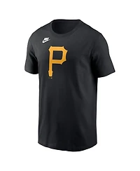 Nike Men's Black Pittsburgh Pirates Cooperstown Collection Team Logo T-Shirt