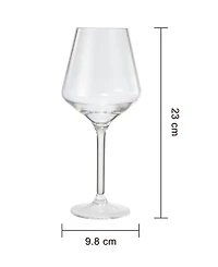 The Wine Savant European Stemmed Wine Glasses, Set of 4