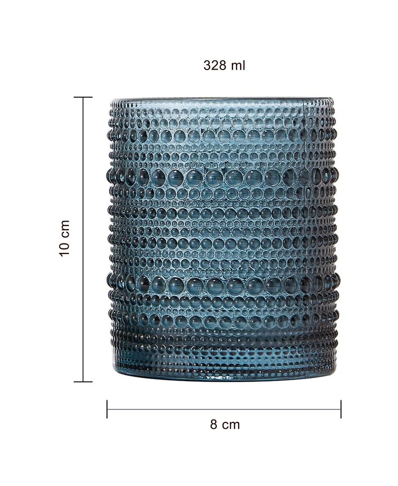 The Wine Savant Khen Beaded Tumbler, Set of 6