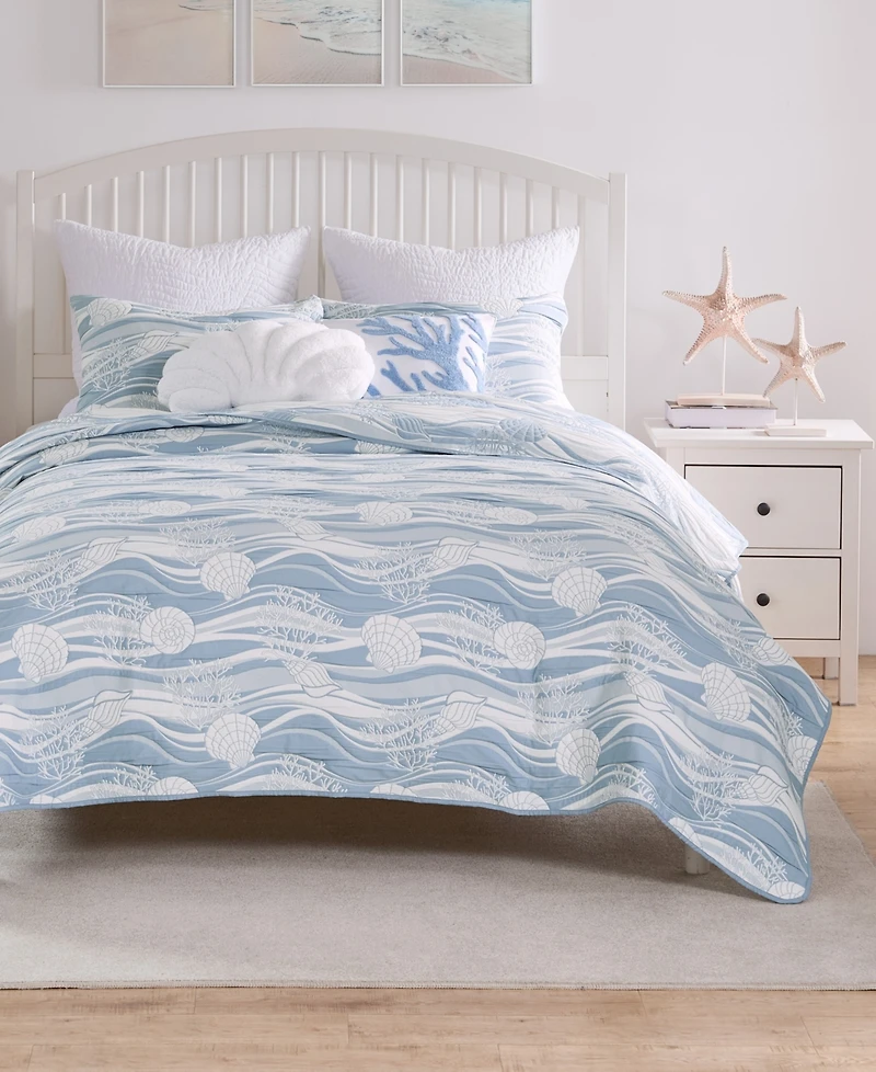 Greenland Home Fashions Dover Reversible Matelasse -Pc. Coverlet Set