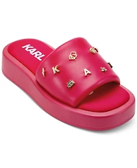 Karl Lagerfeld Paris Women's Opal Studded Sandals