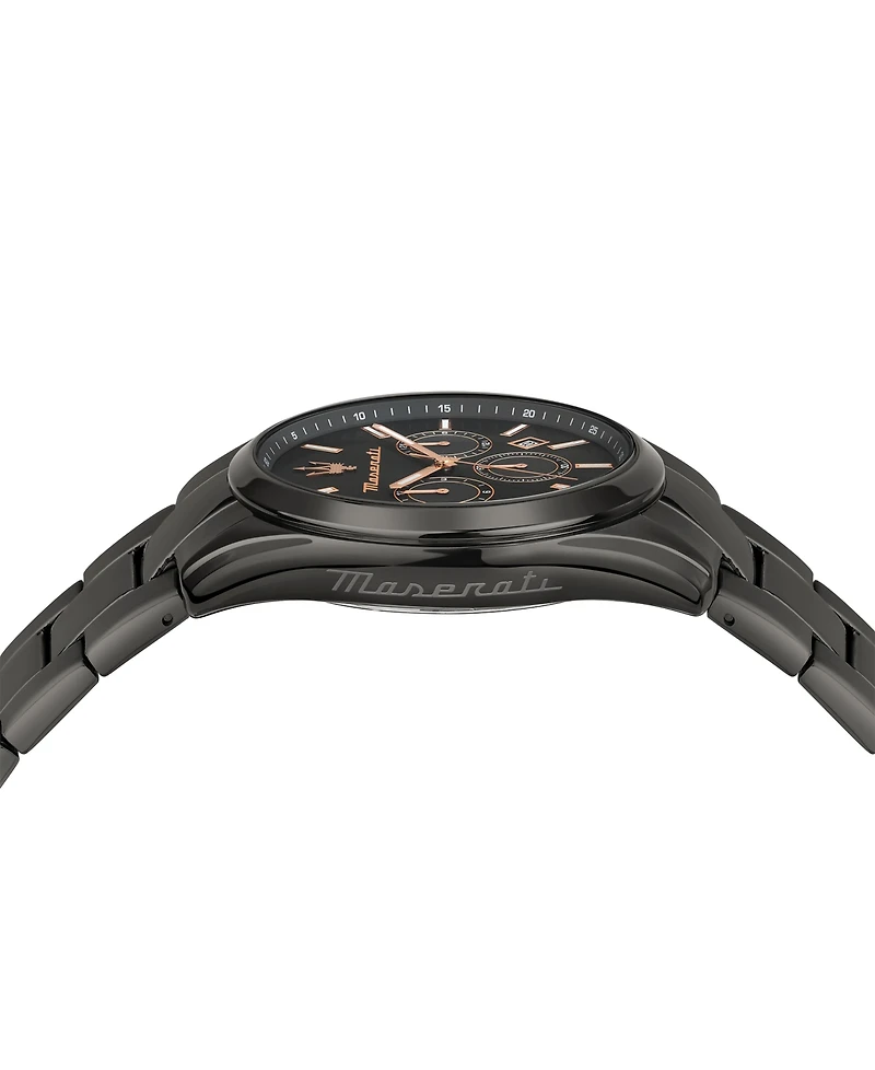 Maserati Men's Multifunction Gray Metal Band Watch, 43mm