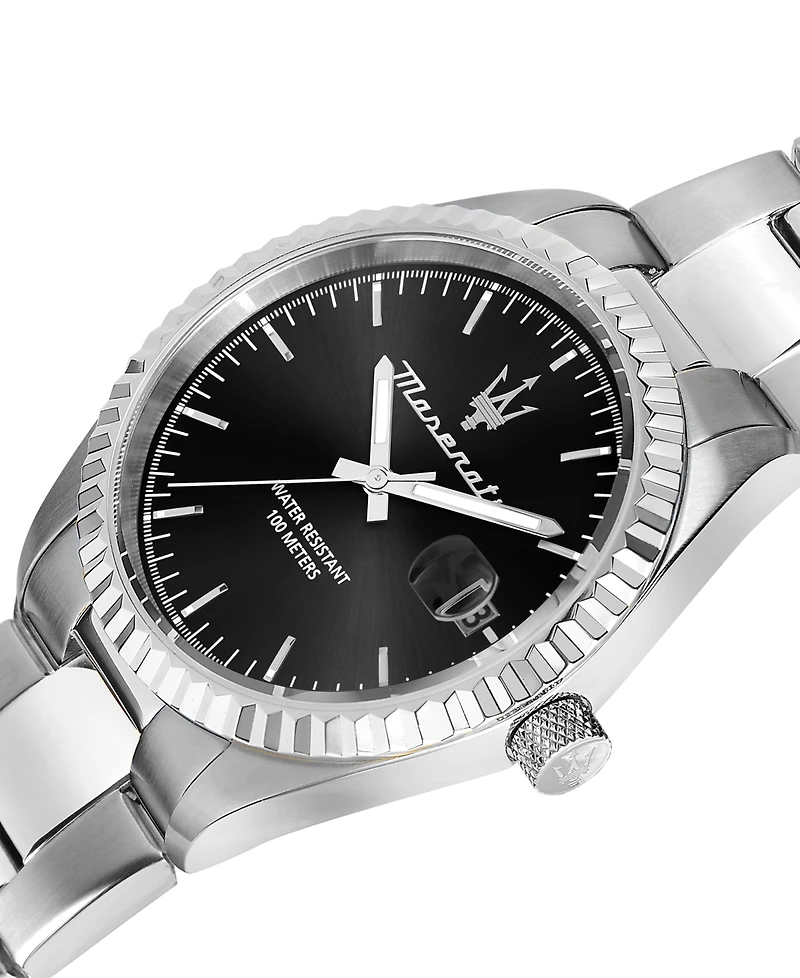 Maserati Men's Date Stainless Steel Metal Band Watch