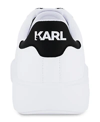 Karl Lagerfeld Paris Men's Logo Plain Toe Sneakers