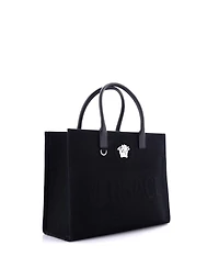 Pre-Owned Versace Large La Medusa Tote Embossed Canvas