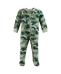 Hudson Baby Baby Boys Hudson Cozy Thermal Zippered One-Piece Outfits 2-Pack