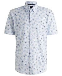 Boss by Hugo Men's Cotton-Blend Slim-Fit Dress Shirt