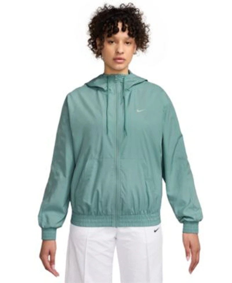 Nike Womens Sportswear Classic Zip Front Hooded Jacket