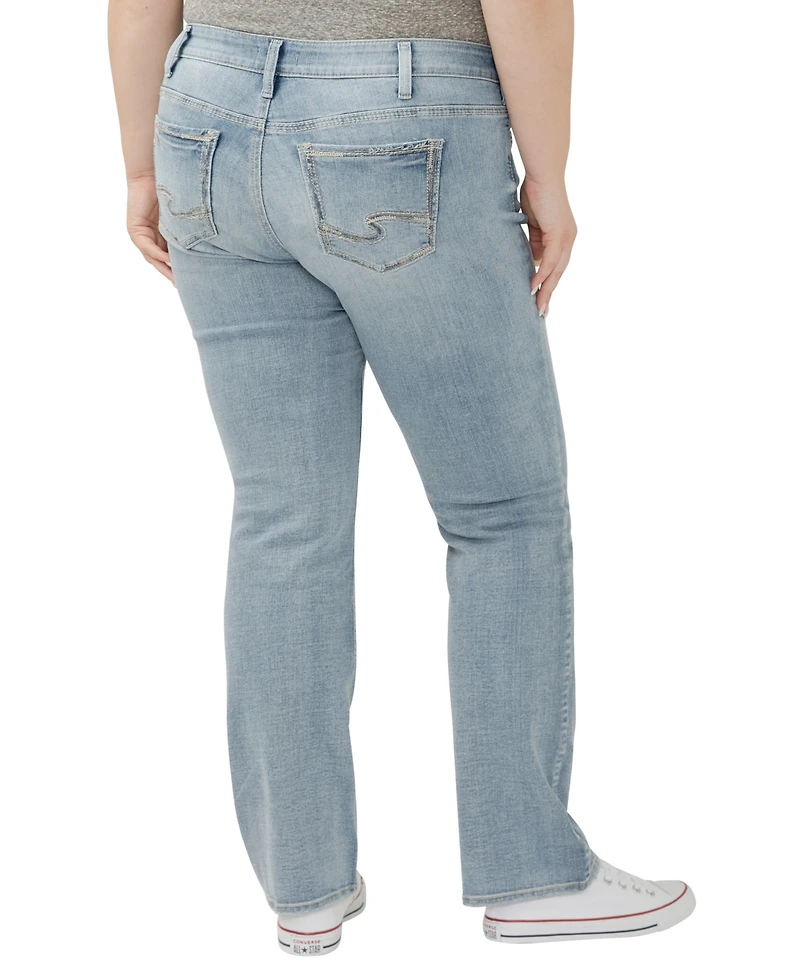 Silver Jeans Co. Plus Suki Mid Rise Curvy Fit Slim Bootcut