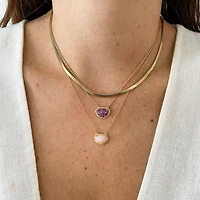 Adornia Fine Birthstone Necklace 14k Gold Vermeil