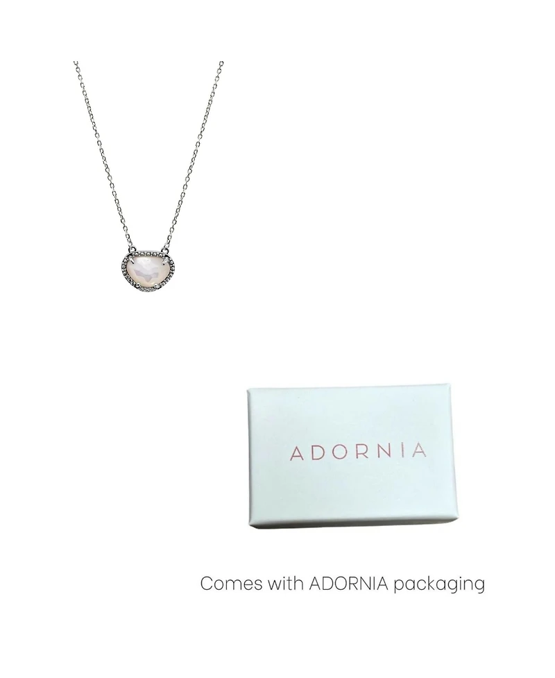 Adornia Fine Birthstone Necklace .925 sterling silver