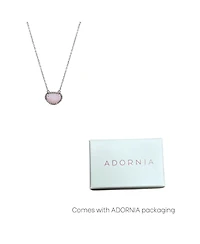 Adornia Fine Birthstone Necklace .925 sterling silver