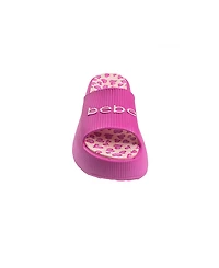Bebe Little and Big Girls Trendy Comfortable Summer Platform Slides