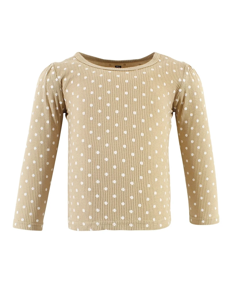 Hudson Baby Girls Thermal Long Sleeve Tees 5pk