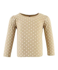 Hudson Baby Girls Thermal Long Sleeve Tees 5pk