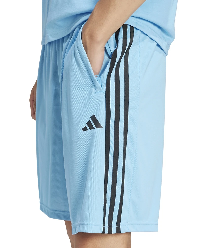 adidas Men's Train Essentials Classic-Fit Aeroready 3-Stripes 10" Training Shorts