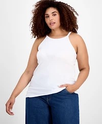 Aveto Trendy Plus Size Halter Tank Top