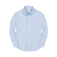 Hope & Henry Boys Long Sleeve Seersucker Button Down Shirt