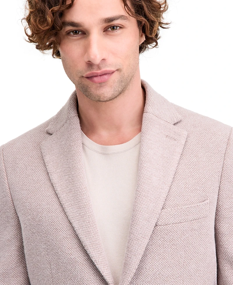 Michael Kors Men's Classic-Fit Stretch Oatmeal Knit Sport Coat