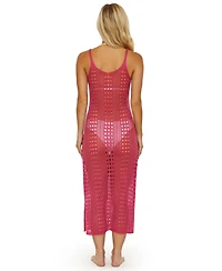 Isabella Rose Women's Tuscany Knit Tank Swim Cover-Up Dress