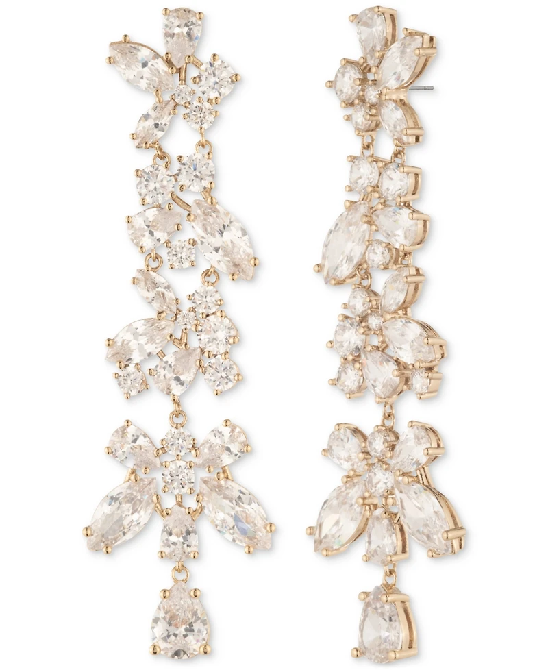 Givenchy Gold-Tone Cubic Zirconia Statement Earrings