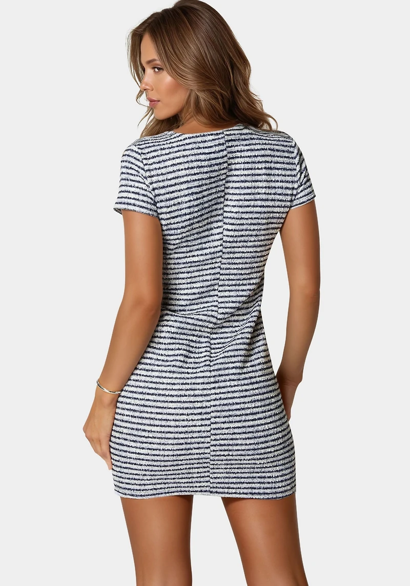 Bebe Women's Tweed T Shirt Dress