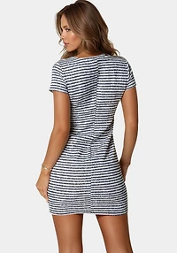 Bebe Women's Tweed T Shirt Dress