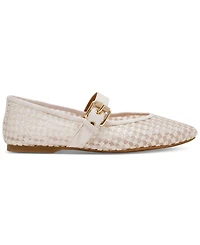 Dv Dolce Vita Women's Mulaney Floral Lace Mesh Mary Jane Flats