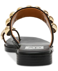 Dv Dolce Vita Women's Moon Embellished Thong Slide Flat Sandals