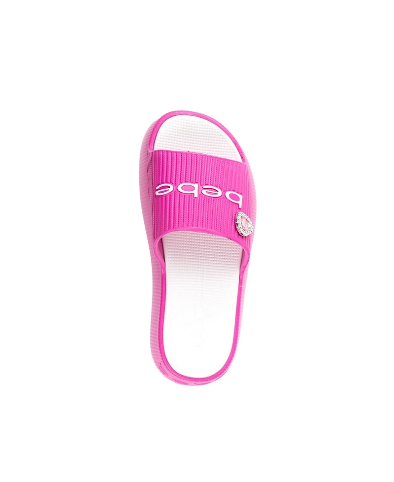 Bebe Little and Big Girls Trendy Comfortable Summer Platform Slides