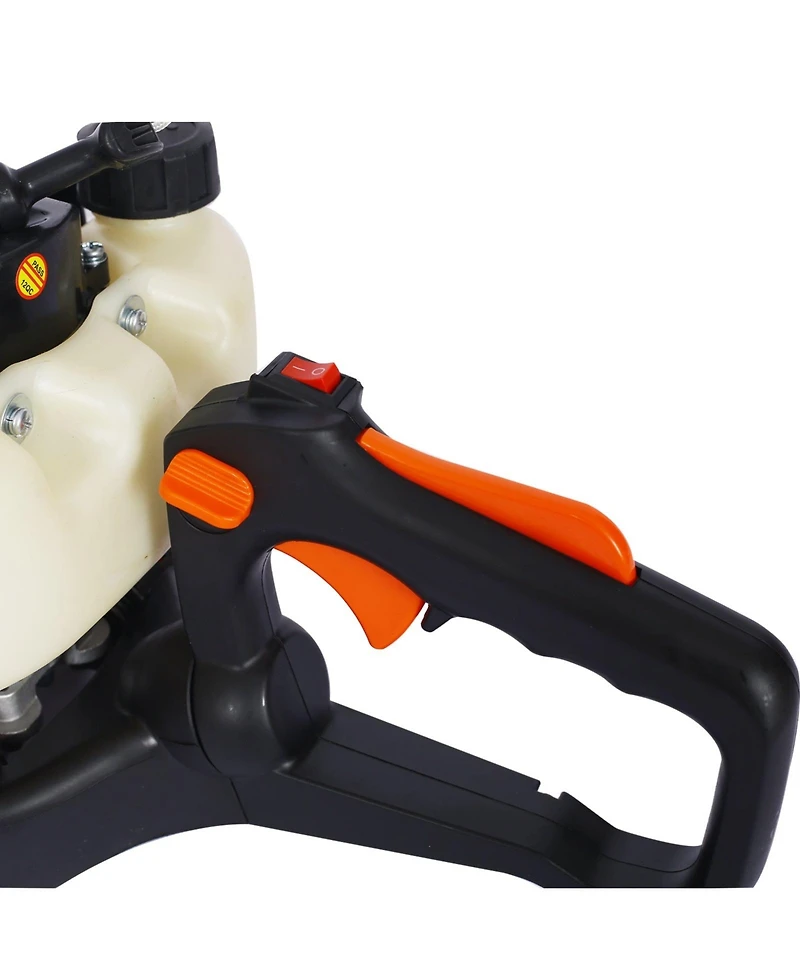 26cc 2 cycle gas powered hedge trimmer , double sided blade 24",recoil gasoline trim blade