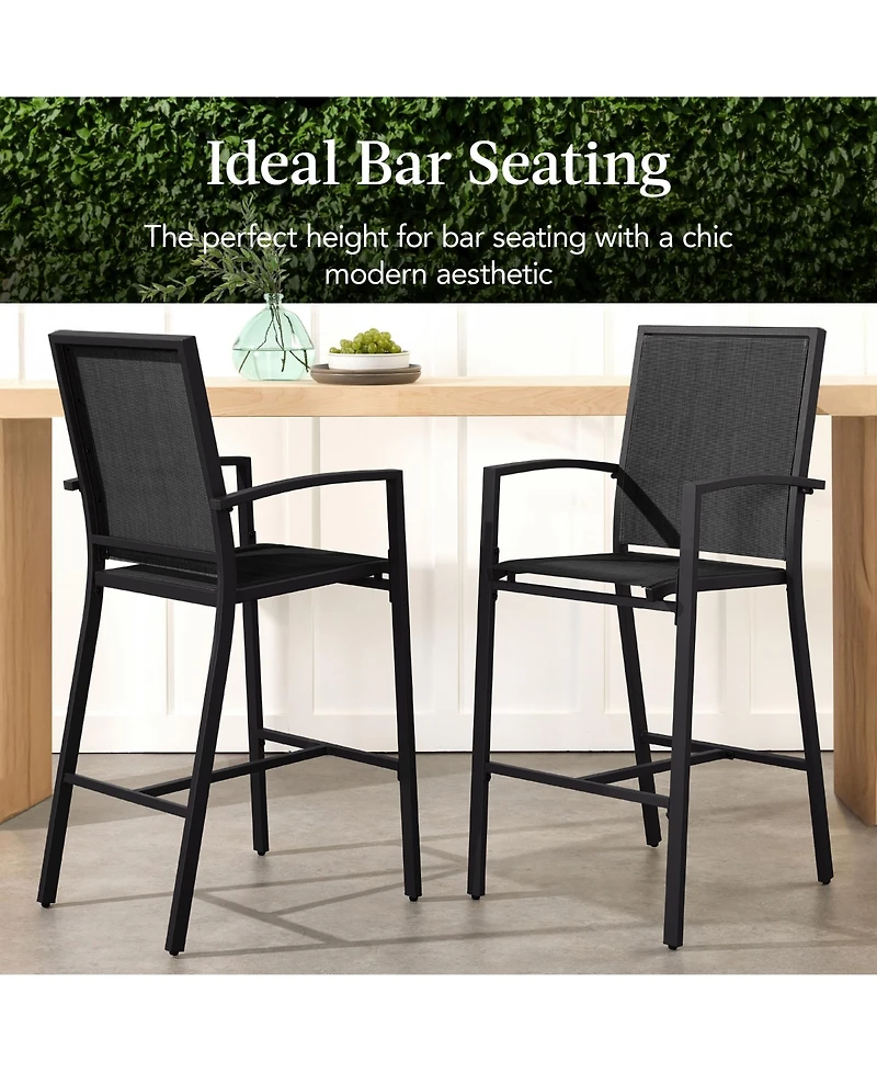 Best Choice Products Outdoor Barstools Set of 2
